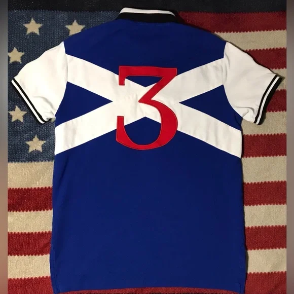 Vintage RALPH LAUREN POLO BLACKWATCH TEAM RUGBY Custom Shirt L Rlpc Rlx Sport x - Picture 14 of 16